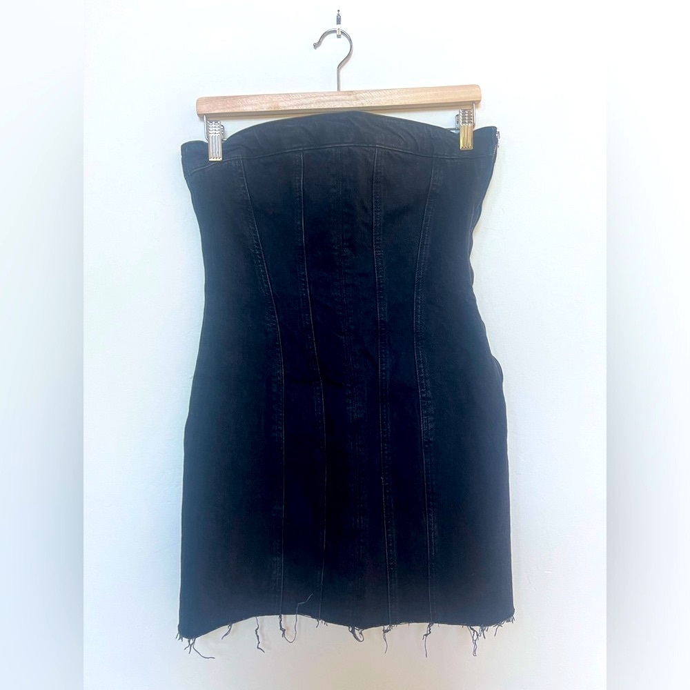 ZARA Black Denim Dress